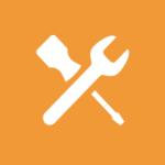 Symbol for work order - a screwdriver and a wrench
