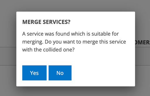 Merge services